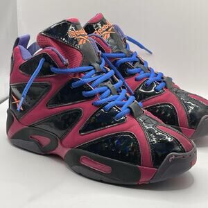 Reebok‎ Kamikaze 1 Mid Pink Fusion Basketball Shoes Size 6 Youth New Laces